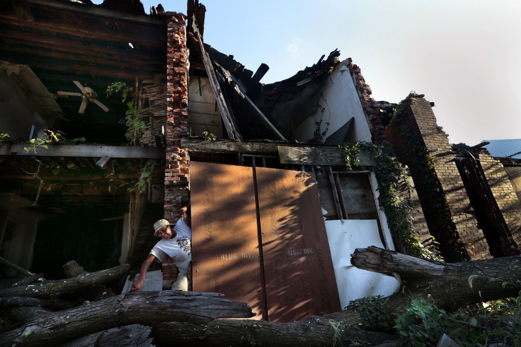 Crumbling walls of vacant homes reveal lives unseen